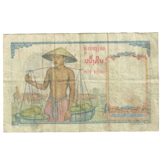 Banknote, FRENCH INDO-CHINA, 1 Piastre, KM:92, VF(20-25)