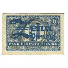 Billete, 10 Pfennig, 1948, ALEMANIA - REPÚBLICA FEDERAL, KM:12a, MBC