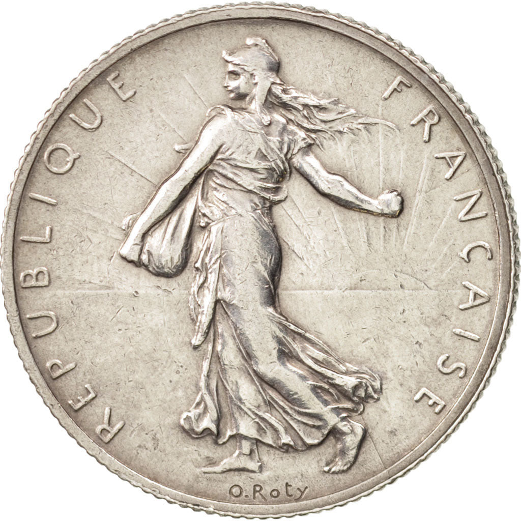 Coin, France, Semeuse, 2 Francs, 1913, Paris, EF(40-45), Silver, KM:845.1