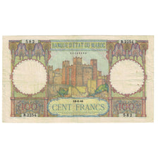 Banknote, Morocco, 100 Francs, 1946, 1946-06-18, KM:45, EF(40-45)