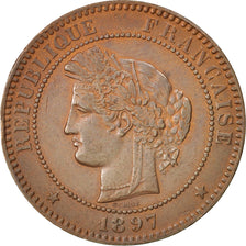 Coin, France, Cérès, 10 Centimes, 1897, Paris, EF(40-45), Bronze, KM:815.1