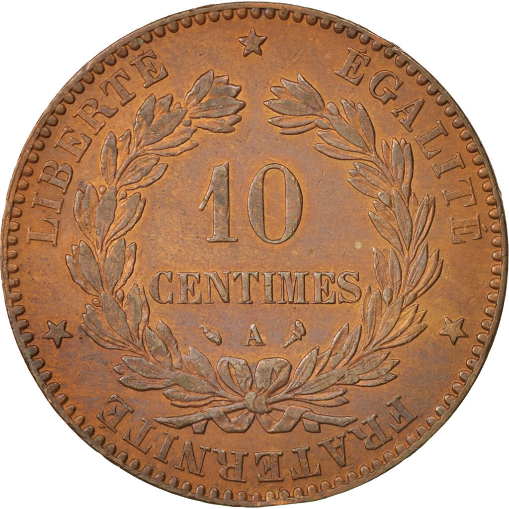 Coin, France, Cérès, 10 Centimes, 1897, Paris, EF(40-45), Bronze, KM:815.1