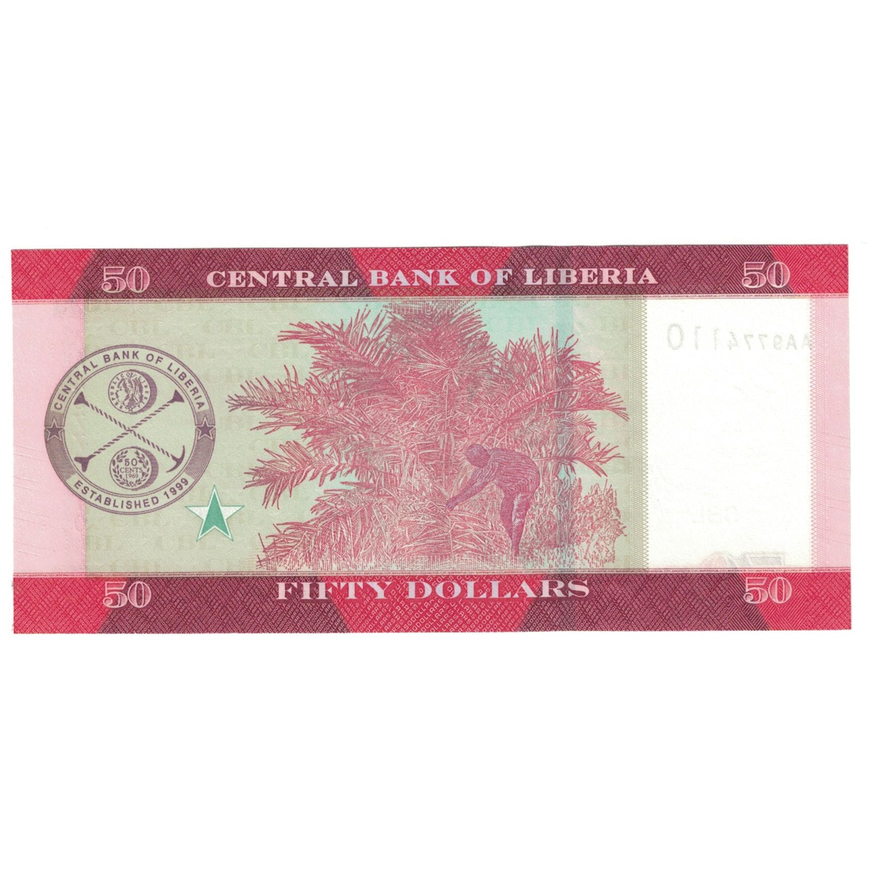 Banknote, Liberia, 50 Dollars, 2016, UNC(65-70)