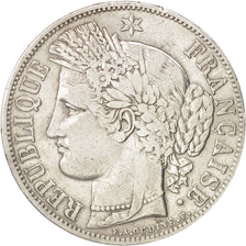 France, Cérès, 5 Francs, 1849, Paris, VF(30-35), Silver, KM:761.1, Gadoury:719