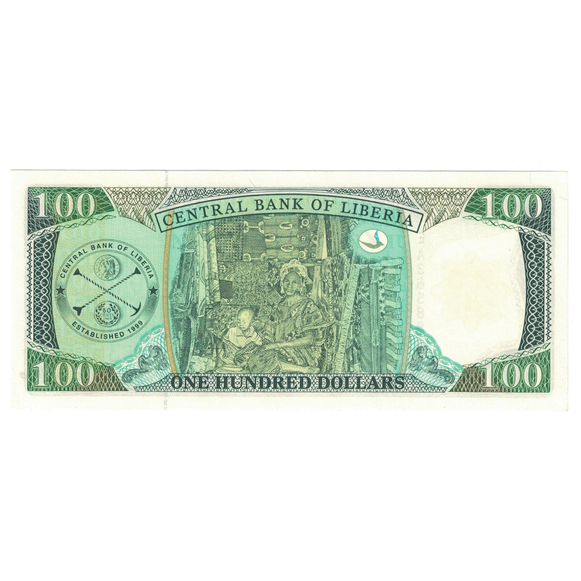 Banknot, Liberia, 100 Dollars, 2003, KM:30a, UNC(65-70)