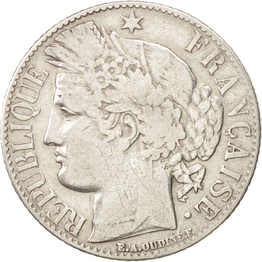 France, Cérès, Franc, 1894, Paris, TB, Argent, KM:822.1, Gadoury:465a