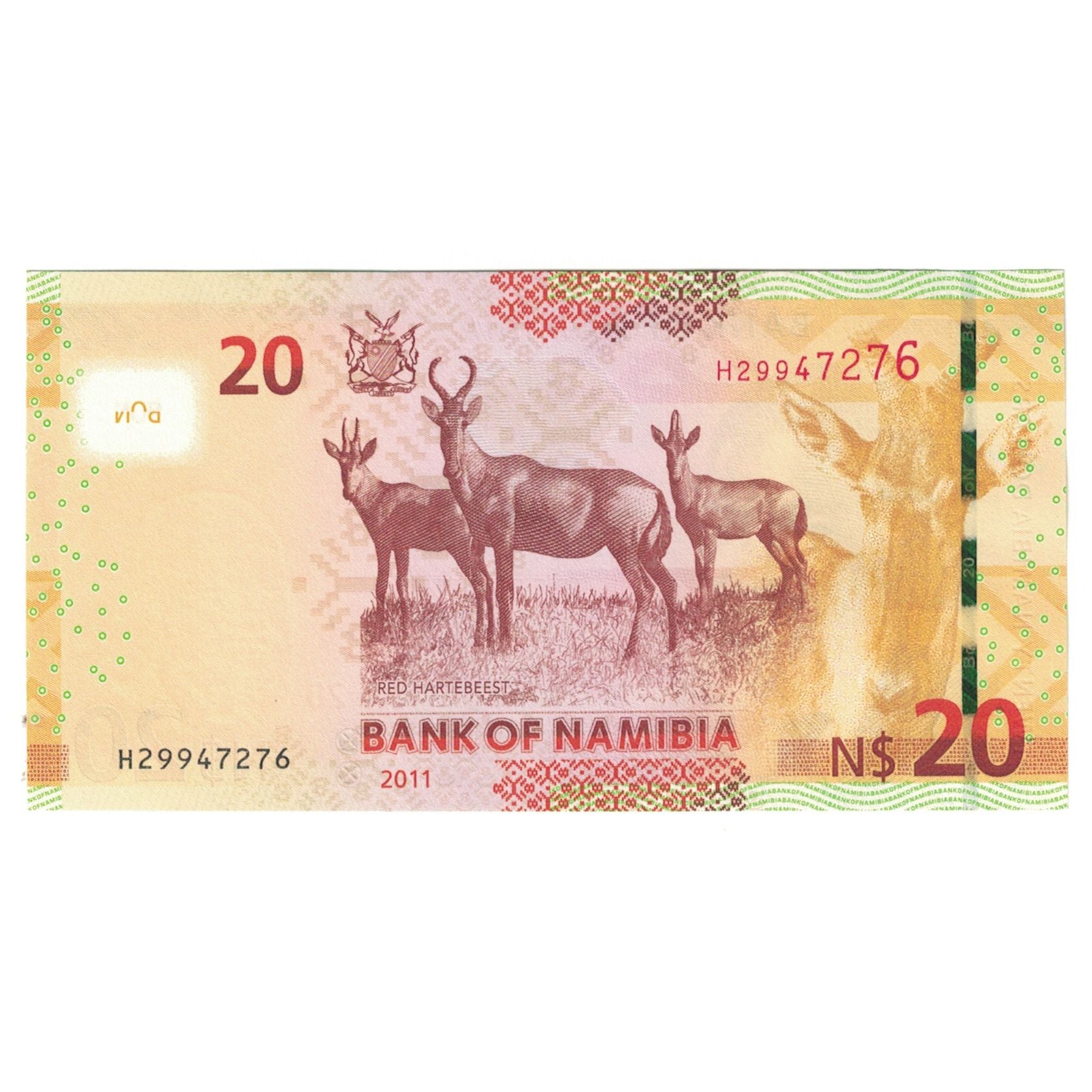 Banknote, Namibia, 20 Namibia Dollars, KM:12a, UNC(65-70)