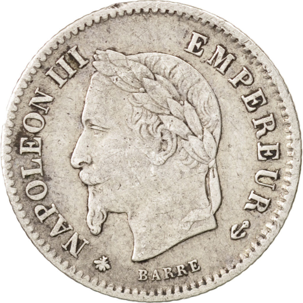 Coin, France, Napoleon III, Napoléon III, 20 Centimes, 1867, Paris, EF(40-45)