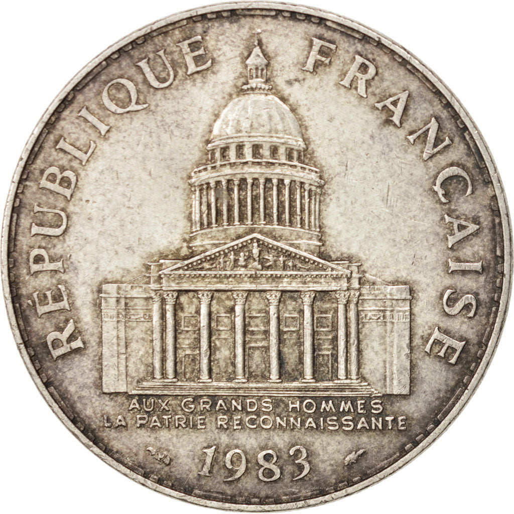 France, Panthéon, 100 Francs, 1983, Paris, AU(50-53), Silver,KM:951.1,Gadoury898