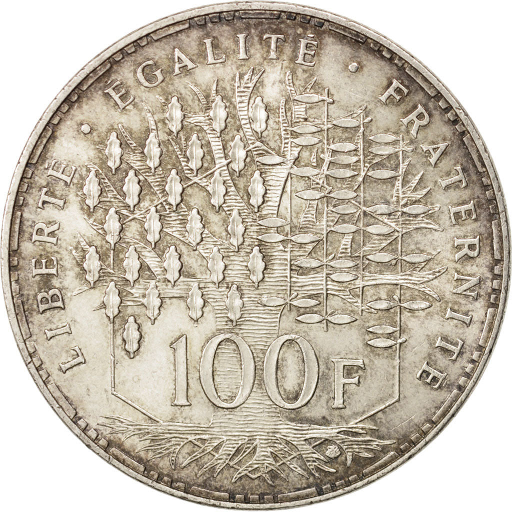 France, Panthéon, 100 Francs, 1983, Paris, AU(50-53), Silver,KM:951.1,Gadoury898