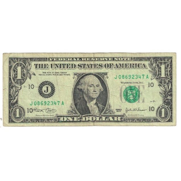 Billete, One Dollar, 2003, Estados Unidos, BC