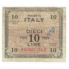 Banknote, Italy, 10 Lire, 1943, Undated (1943), KM:M19b, VF(20-25)