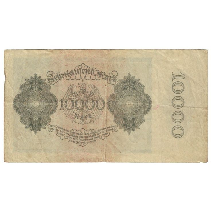 Banknote, Germany, 10,000 Mark, 1922, 1922-01-19, KM:71, EF(40-45)