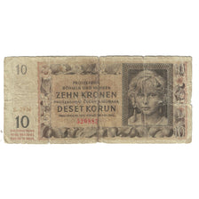 Banknote, Bohemia and Moravia, 10 Korun, 1942, 1942-07-08, KM:8a, VG(8-10)