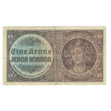 Banknote, Bohemia and Moravia, 1 Koruna, KM:3a, EF(40-45)