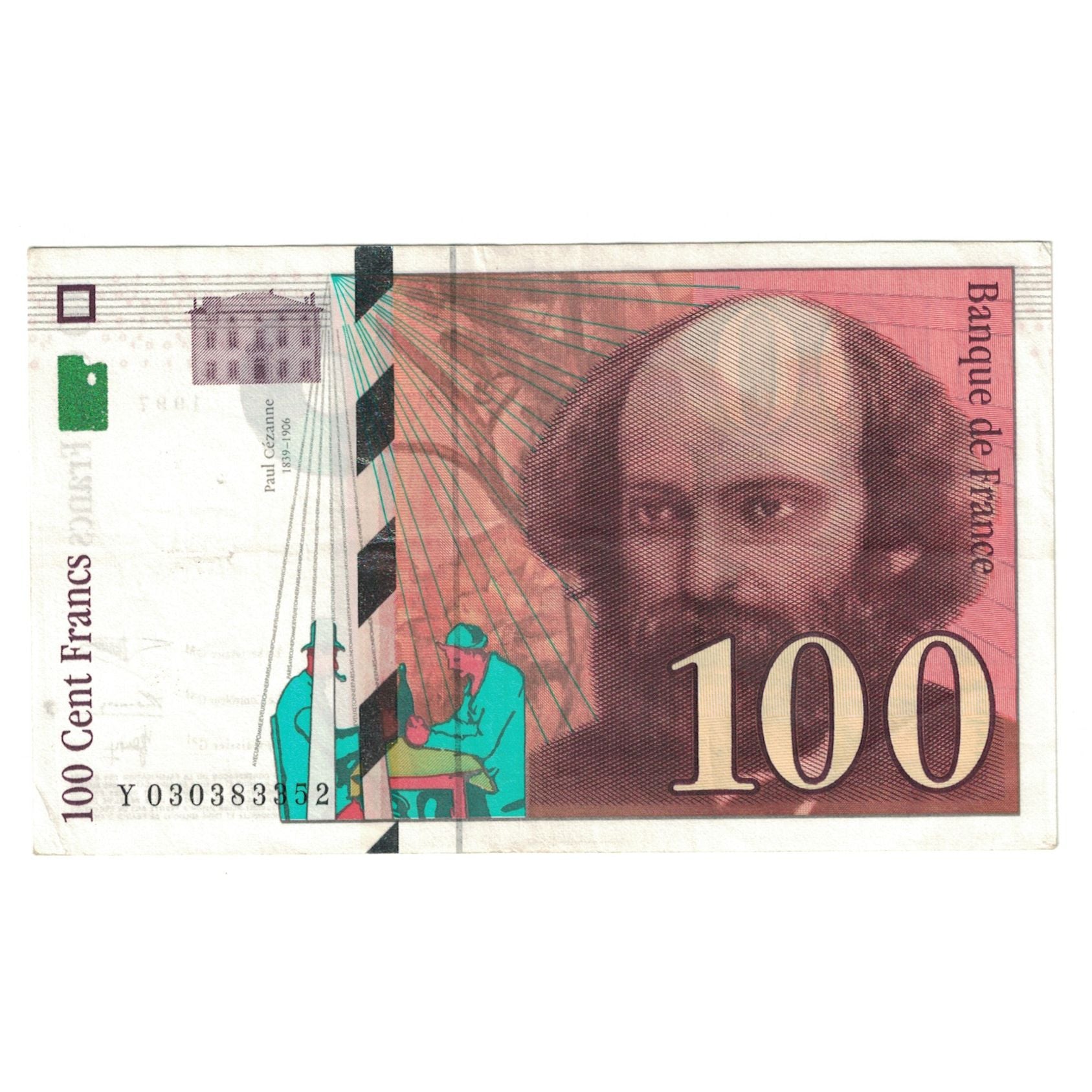 France, 100 Francs, Cézanne, 1997, Y030383352, TTB+, Fayette:F74.01, KM:158a