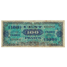 France, 100 Francs, 1944, 63342855, TB, Fayette:VF25.06, KM:123a