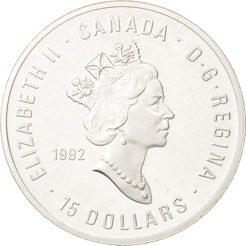 Canada, Elizabeth II, 15 Dollars, 1992, Royal Canadian Mint, Ottawa,MS(63),KM216