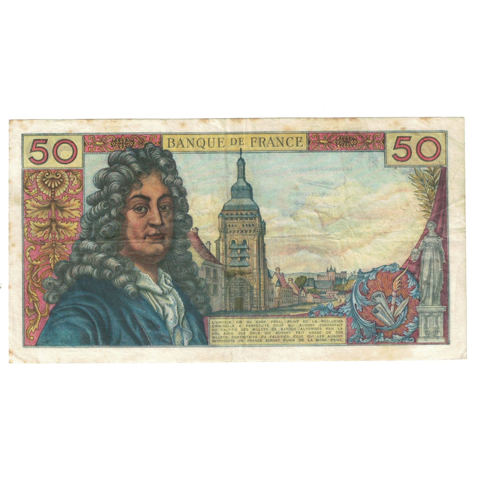 Frankrijk, 50 Francs, Racine, 1963, R.57, TB+, Fayette:64.05, KM:148a