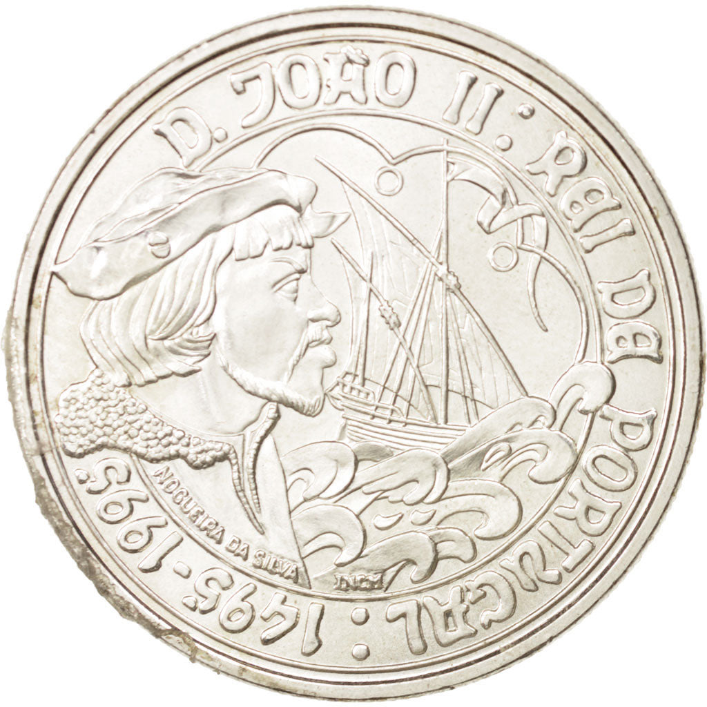 Portugal, 1000 Escudos, 1995, Lisbon, AU(55-58), Silver, KM:685