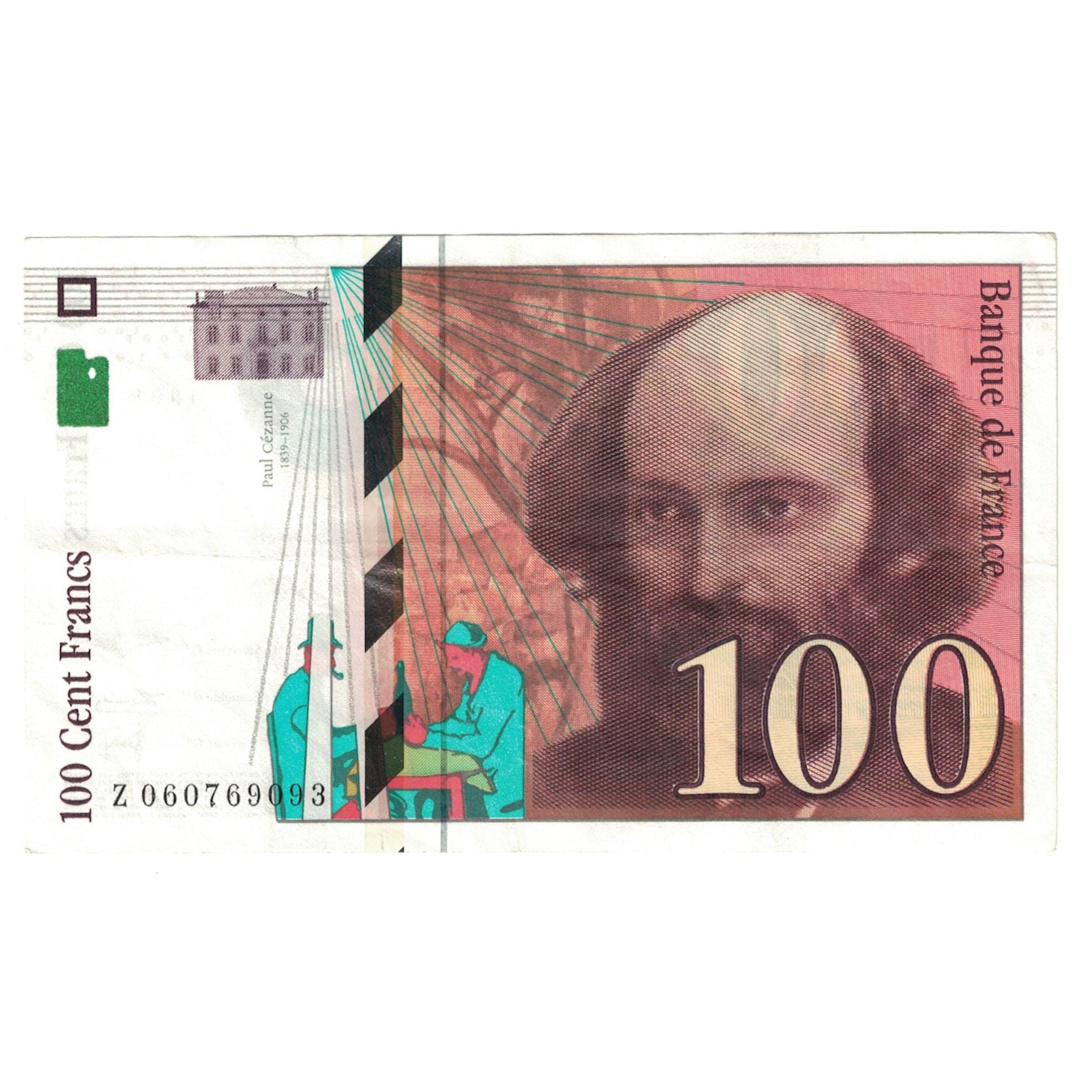 Frankrijk, 100 Francs, Cézanne, 1998, Z060769093, TTB+, Fayette:74.02, KM:158a