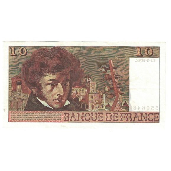 Francja, 10 Francs, Berlioz, 1978, O.303, UNC(60-62), Fayette:63.23, KM:150c