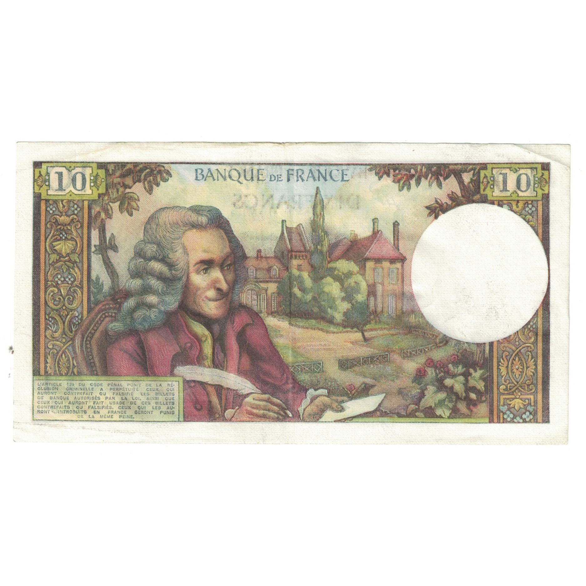 Frankreich, 10 Francs, Voltaire, 1973, F.915, SS+, Fayette:62.64, KM:147d