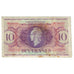 Banconote, Guadalupe, 10 Francs, 1944, 1944-02-02, KM:27A, B+