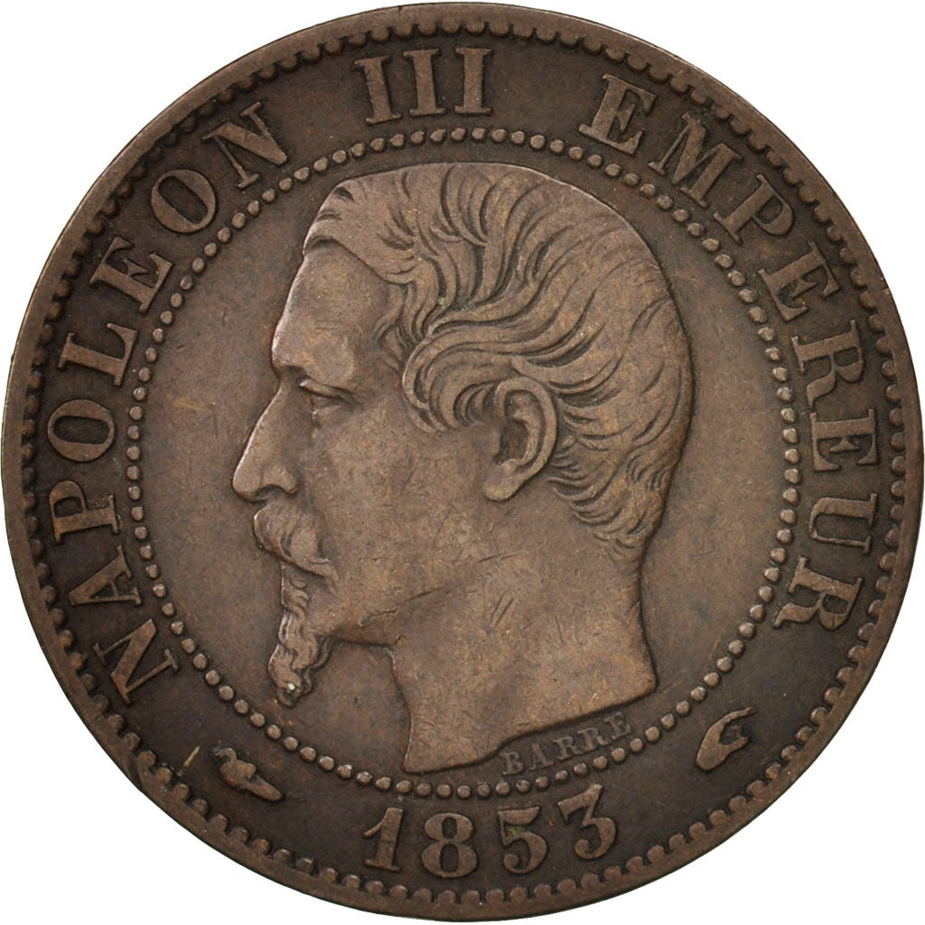 Frankreich, Napoleon III, 5 Centimes, 1853, Paris, EF(40-45),KM 777.1,Gadoury152
