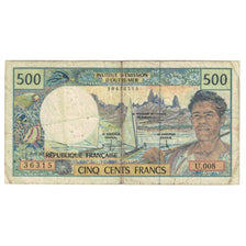 Banknot, Nowa Kaledonia, 500 Francs, Undated (1969-92), KM:60a, VF(20-25)