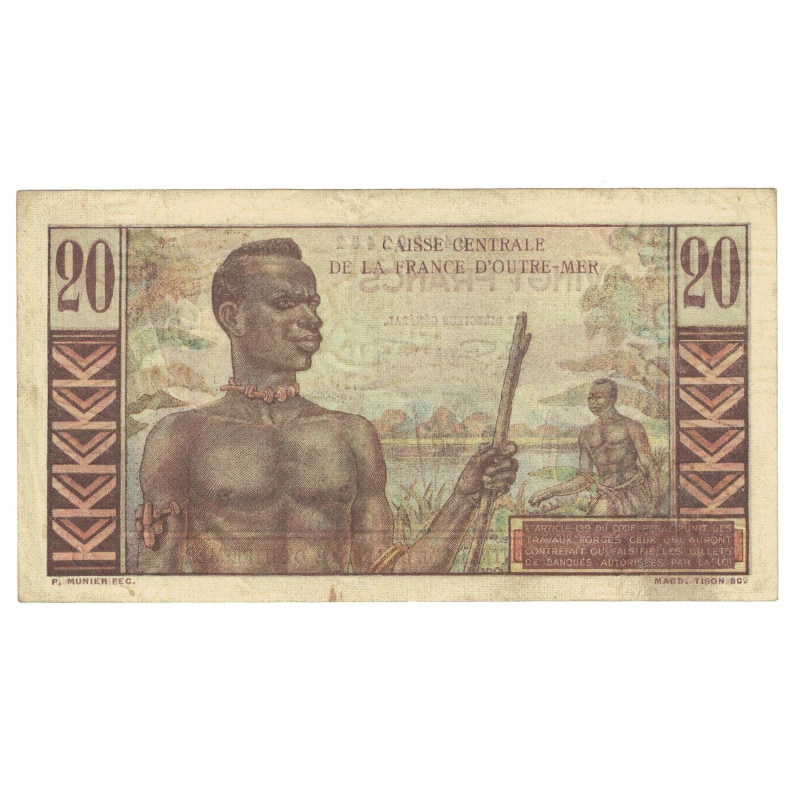 Banknote, Saint Pierre and Miquelon, 20 Francs, KM:24, VF(20-25)