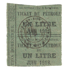 France, 1918, TICKET DE PETROLE, AU(55-58)