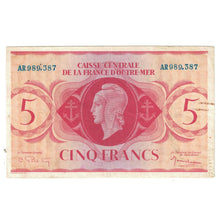 Billet, Afrique-Équatoriale française, 5 Francs, 1944, 1944-02-02, KM:15a, TTB