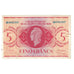 Billet, Afrique-Équatoriale française, 5 Francs, 1944, 1944-02-02, KM:15a, TTB