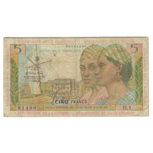 French Antilles, 5 Francs, H.181400, VF(20-25), KM:7b