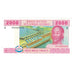 Banknote, Central African States, 2000 Francs, 2002, KM:208U, UNC(65-70)