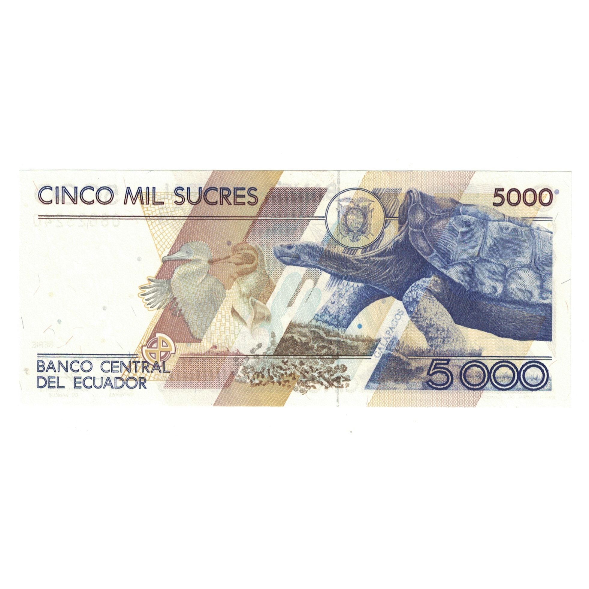 Billet, Équateur, 5000 Sucres, 1993, 1993-08-20, KM:128a, NEUF