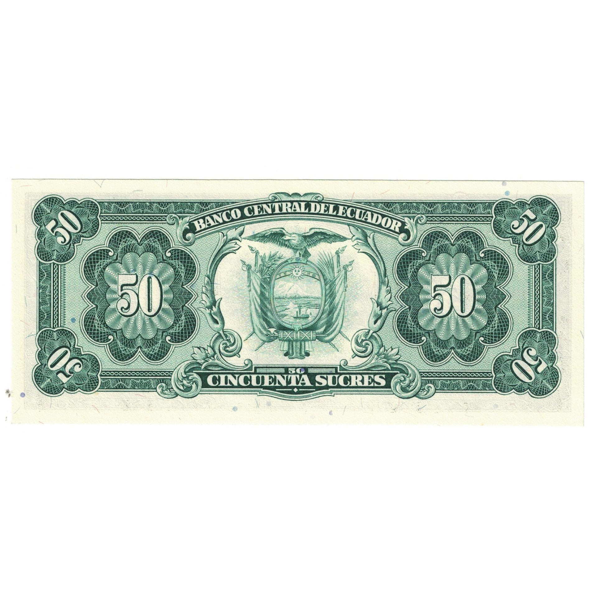 Banknote, Ecuador, 50 Sucres, 1988, 1988-11-22, KM:122a, UNC(65-70)