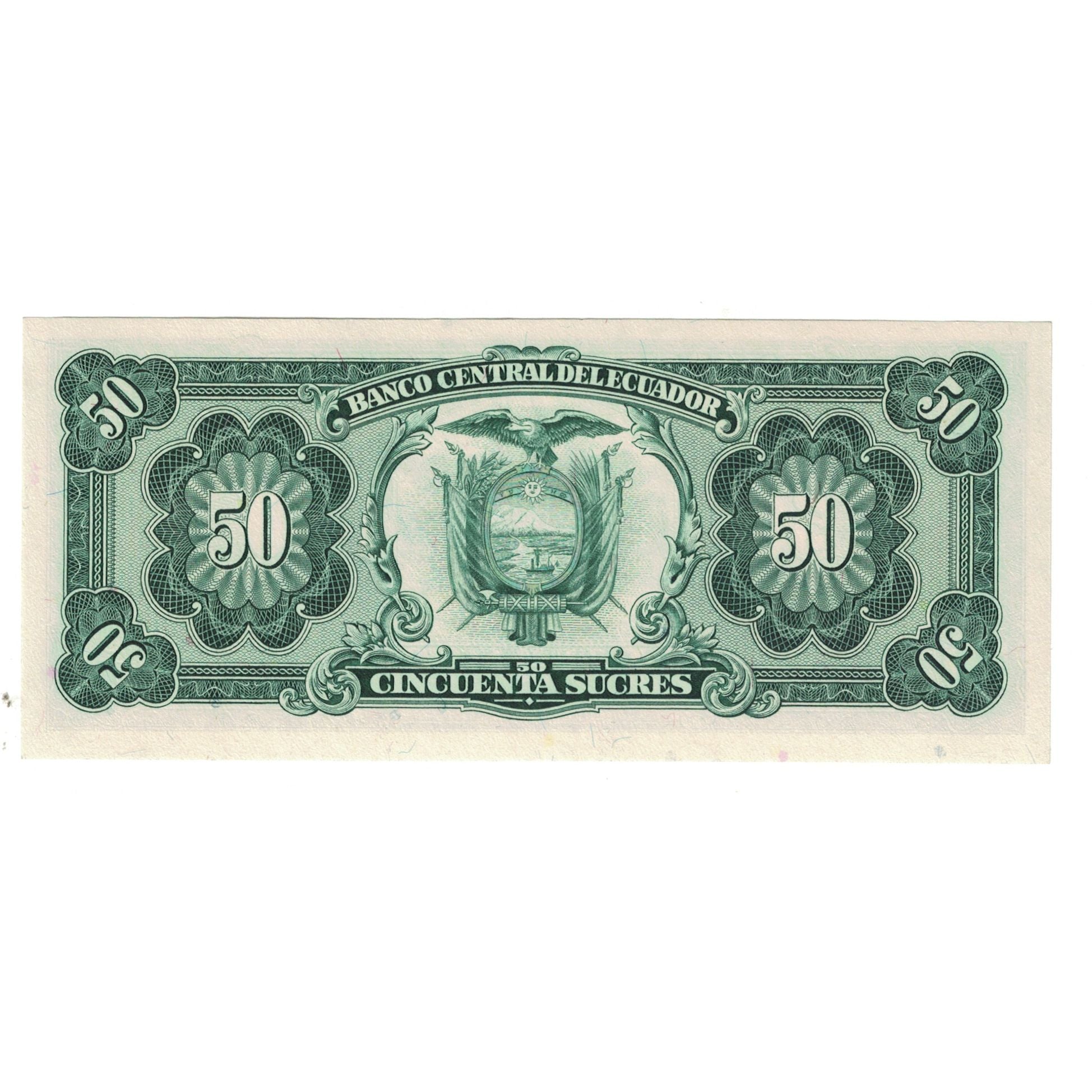 Banknote, Ecuador, 50 Sucres, 1984, 1984-09-05, KM:122a, UNC(65-70)