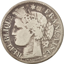 France, Cérès, 2 Francs, 1870, Paris, F(12-15), Silver, KM:817.1
