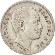 Coin, Italy, Vittorio Emanuele III, Lira, 1906, Rome, AU(50-53), Silver, KM:32