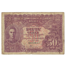 Banknote, MALAYA, 50 Cents, 1941, 1941-07-01, KM:10a, VF(20-25)