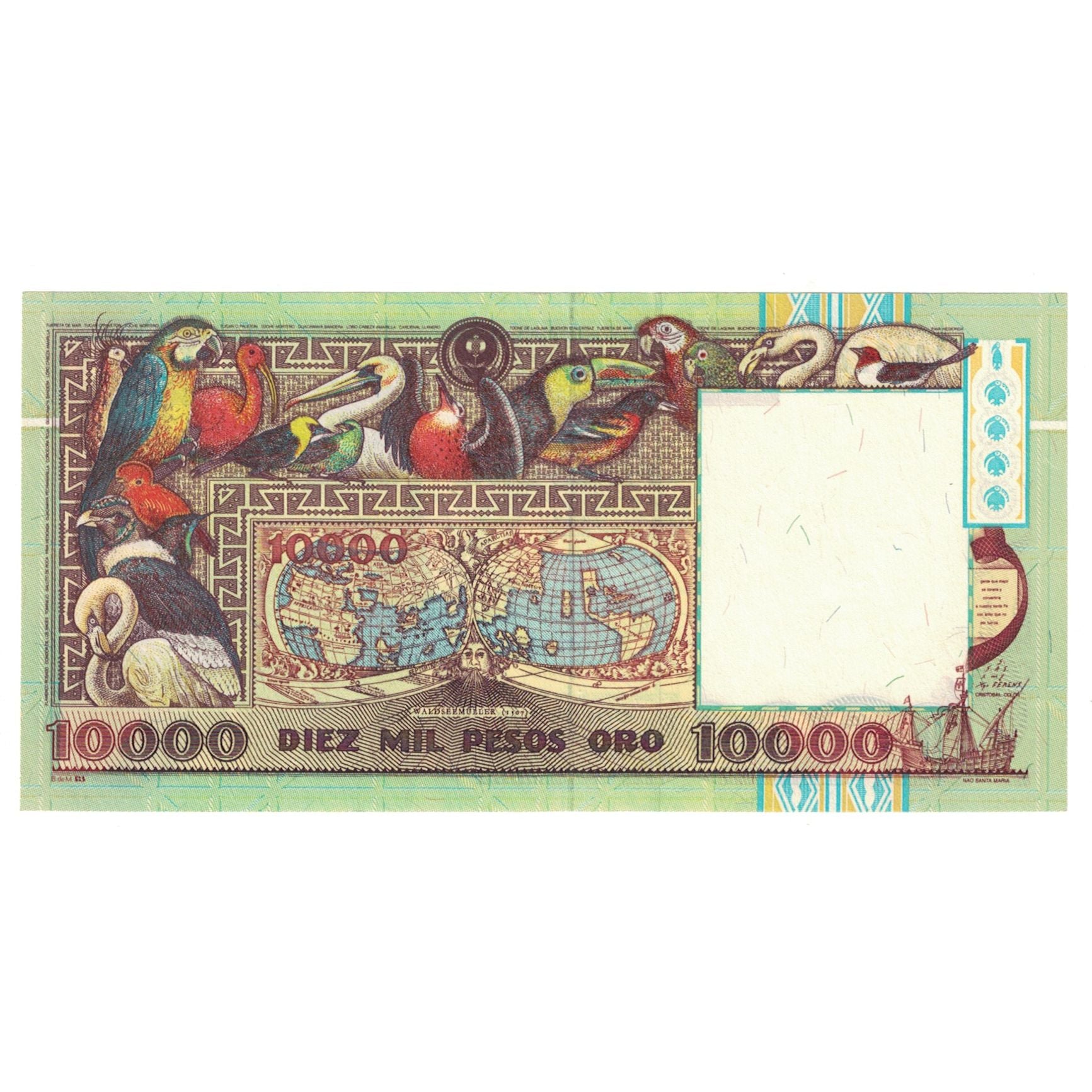 Banknote, Colombia, 10,000 Pesos Oro, 1992, KM:437A, UNC(65-70)