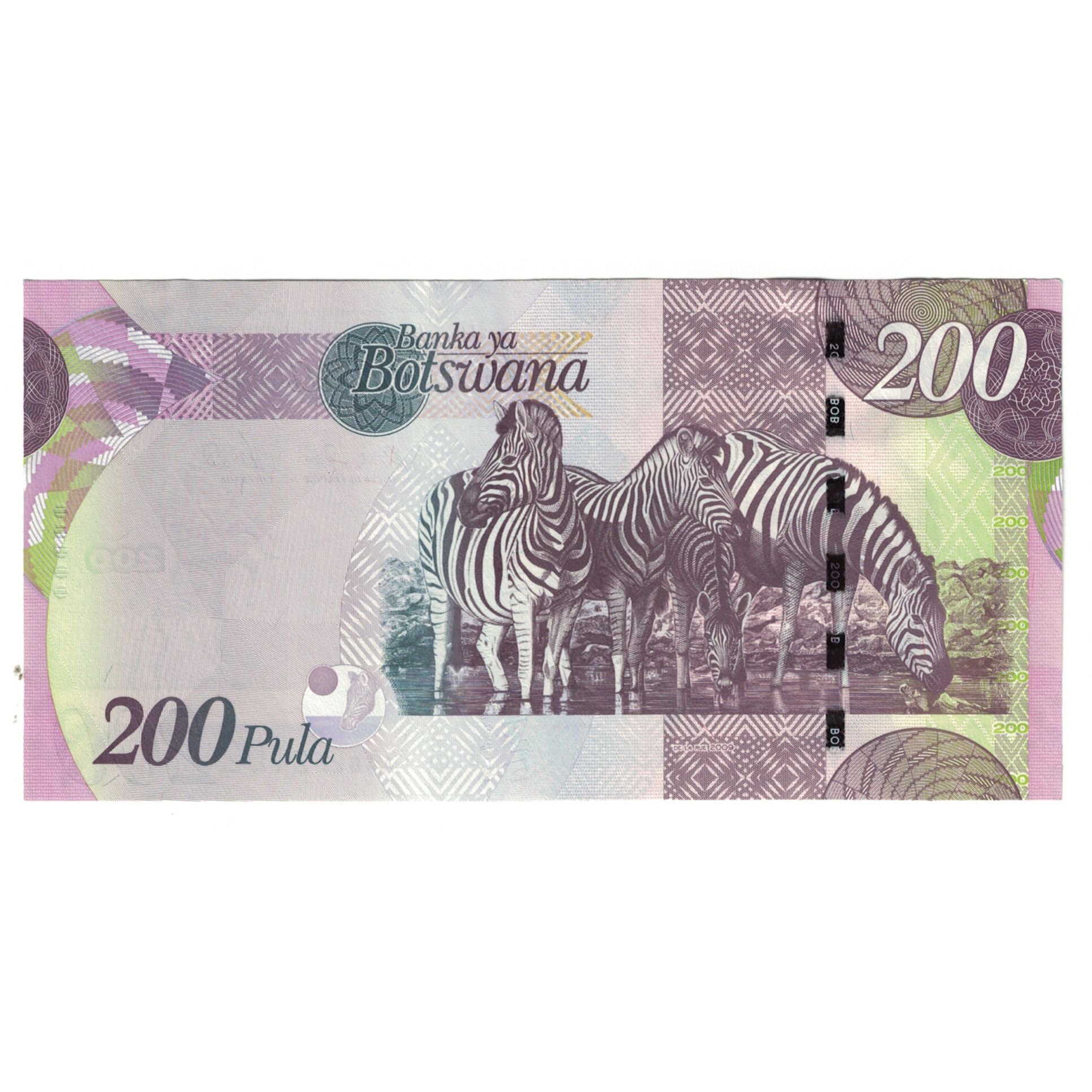Banconote, Botswana, 200 Pula, Undated (2009), KM:34a, FDS