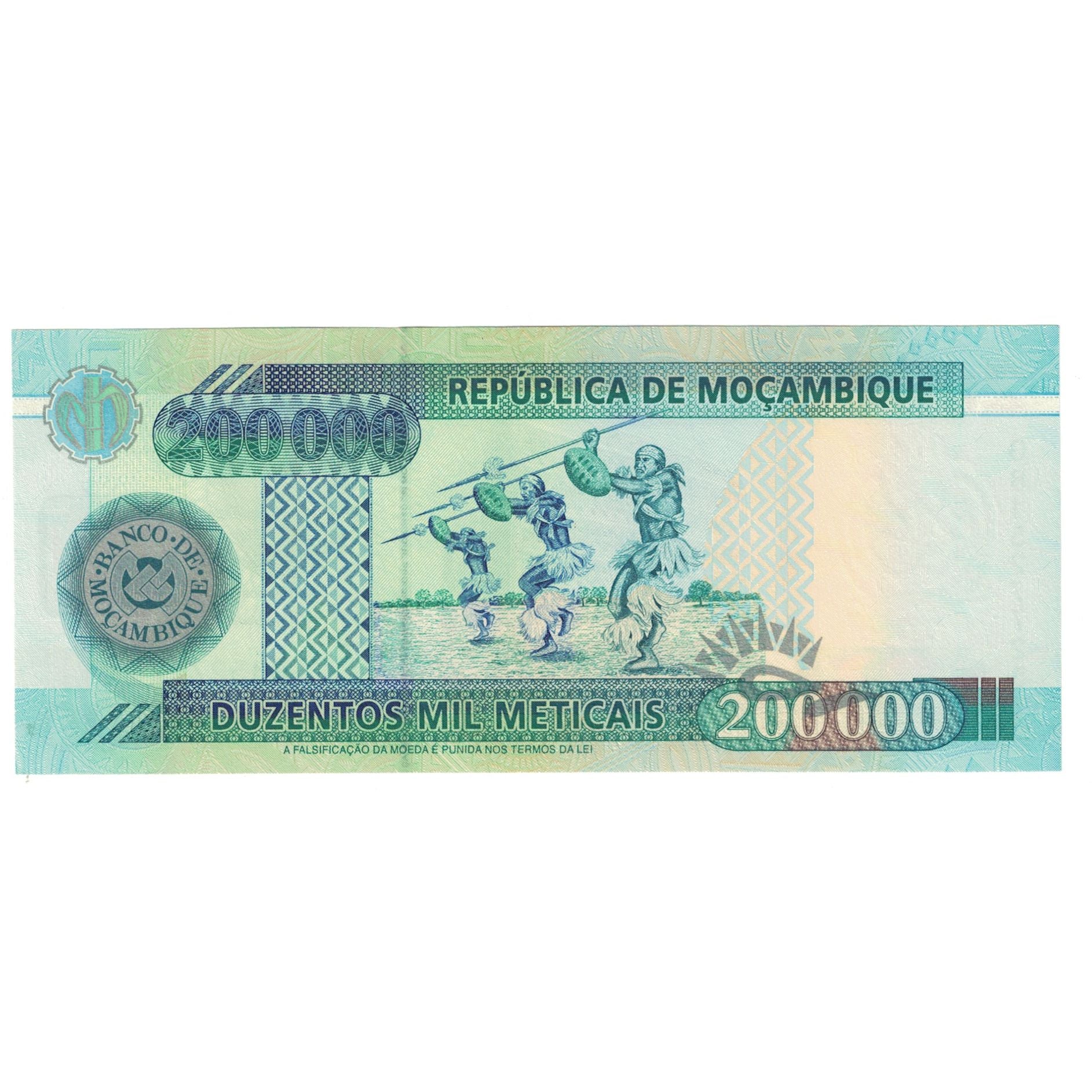 Banknote, Mozambique, 200,000 Meticais, 2003, 16.6.2003, KM:141, UNC(65-70)