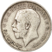 Great Britain, George V, Florin, Two Shillings, 1916, EF(40-45), Silver, KM:817