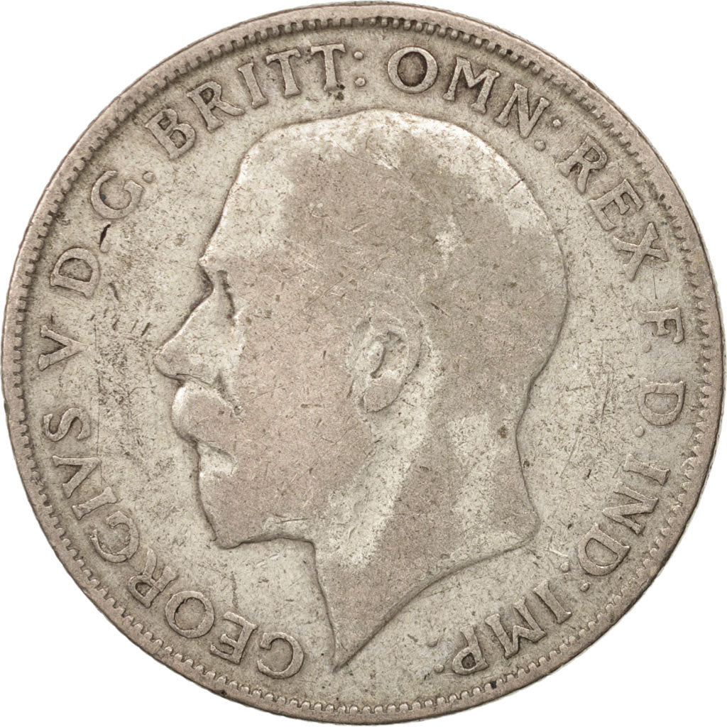 Great Britain, George V, Florin, Two Shillings, 1923, VF(20-25), Silver, KM:817a