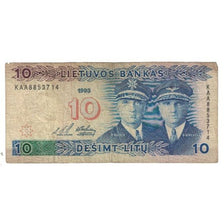 Billete, 10 Litu, 1993, Lituania, KM:65, BC