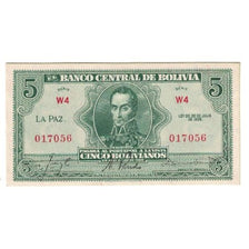 Banknote, Bolivia, 5 Bolivianos, 1928, 1928-07-20, KM:129, UNC(60-62)
