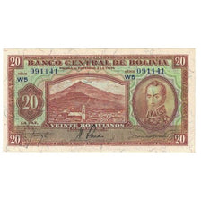 Banknote, Bolivia, 20 Bolivianos, 1928, 1928-07-20, KM:131, UNC(65-70)